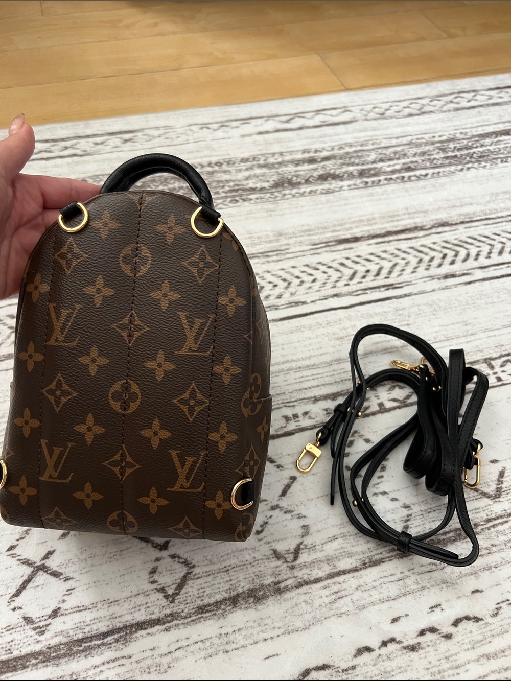 Palm Springs mini leather backpack - Picture 5 of 5